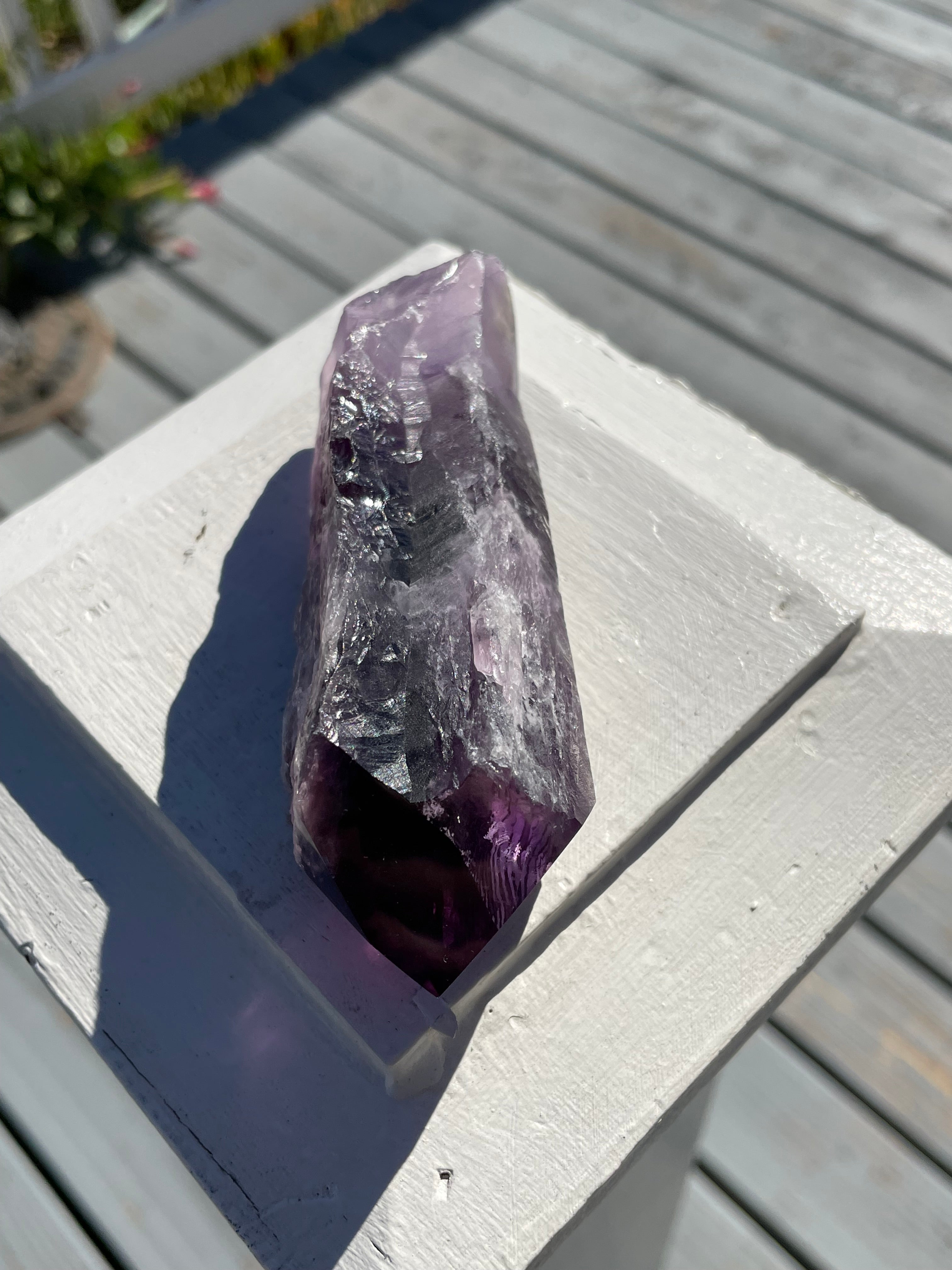Amethyst Point with Root