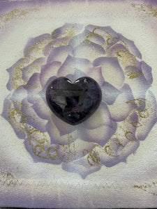 Amethyst Crystal Heart #3