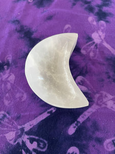 Selenite Bowl Moon Shaped #4