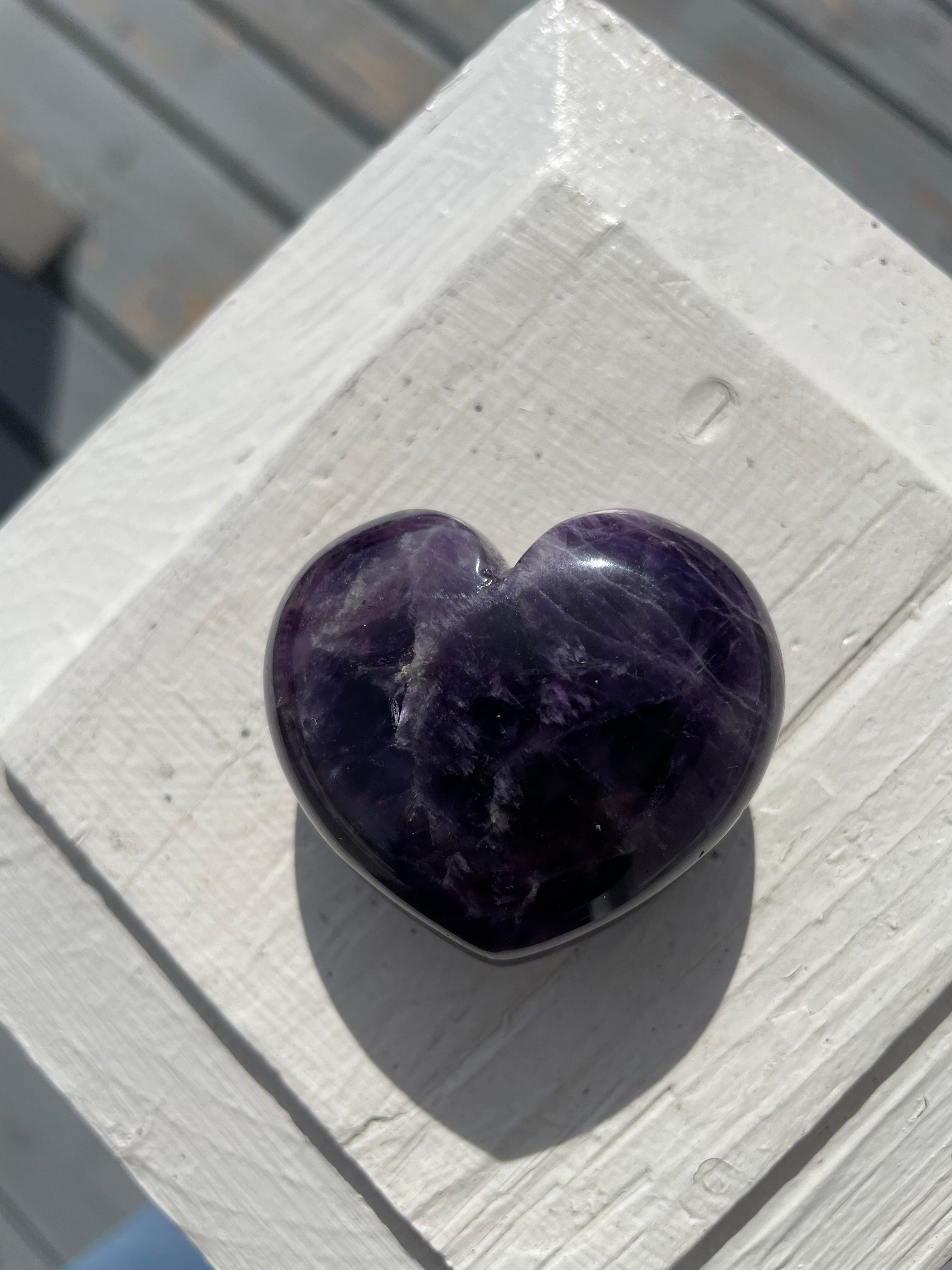 Amethyst Crystal Heart #2