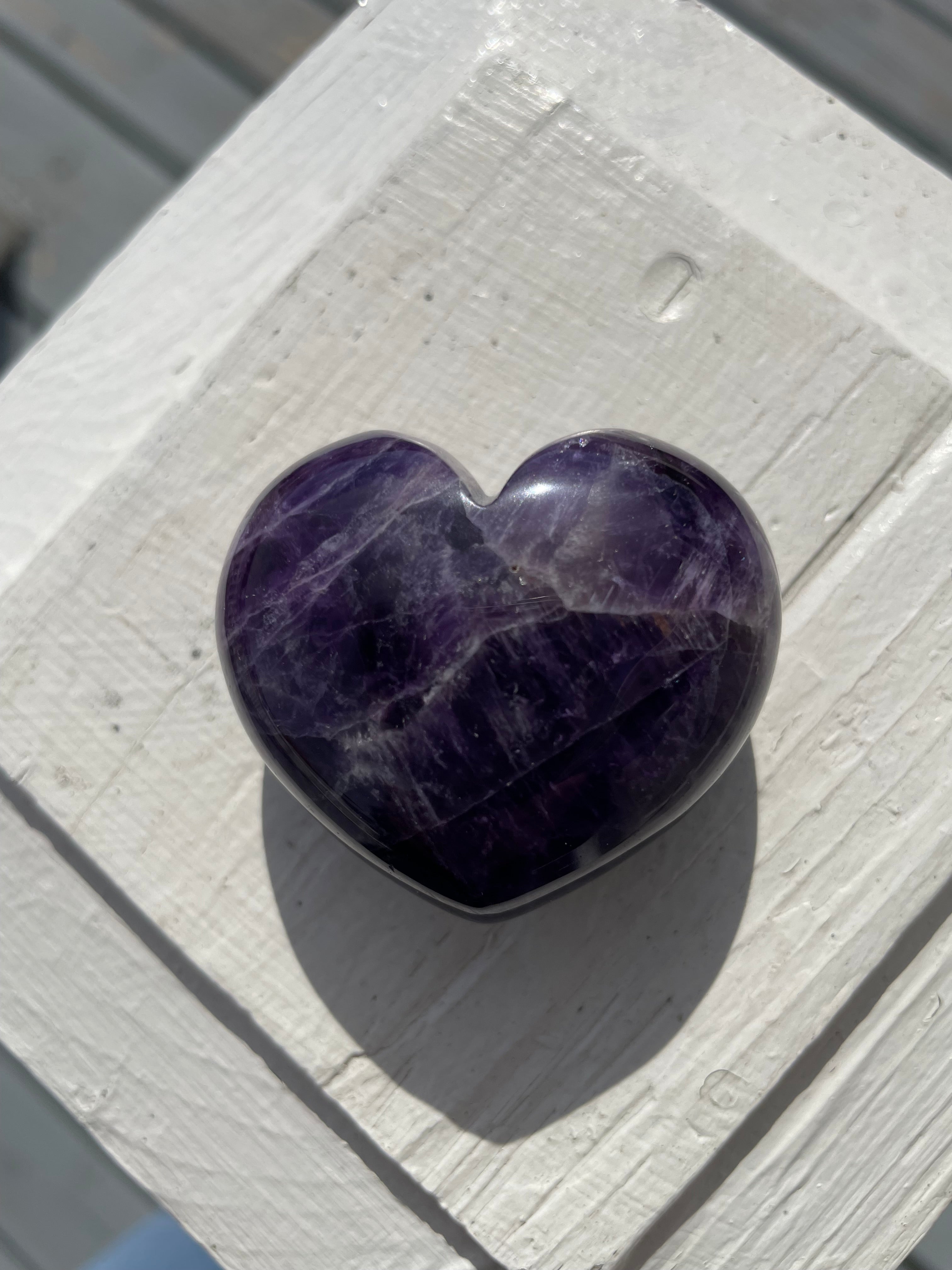 Amethyst Crystal Heart #2