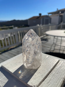Clear Quartz (Crackle) Crystal Point #9