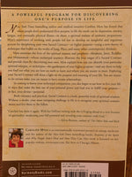 Load image into Gallery viewer, Back cover. Sacred Contracts by Caroline Myss is a powerful book and guide to finding your own sacred contracts (higher purpose) using archetypes that &quot;build on the works of Jung, Plato&quot; and others. In coming to know your archetypal companions, you also begin to see how to live your life in ways that make the best use of your personal power and lead you to fulfill your greatest - in fact, your divine - potential.&quot; Myss is a best-selling author, medical intuitive and spiritual teacher. Cost is $17.99
