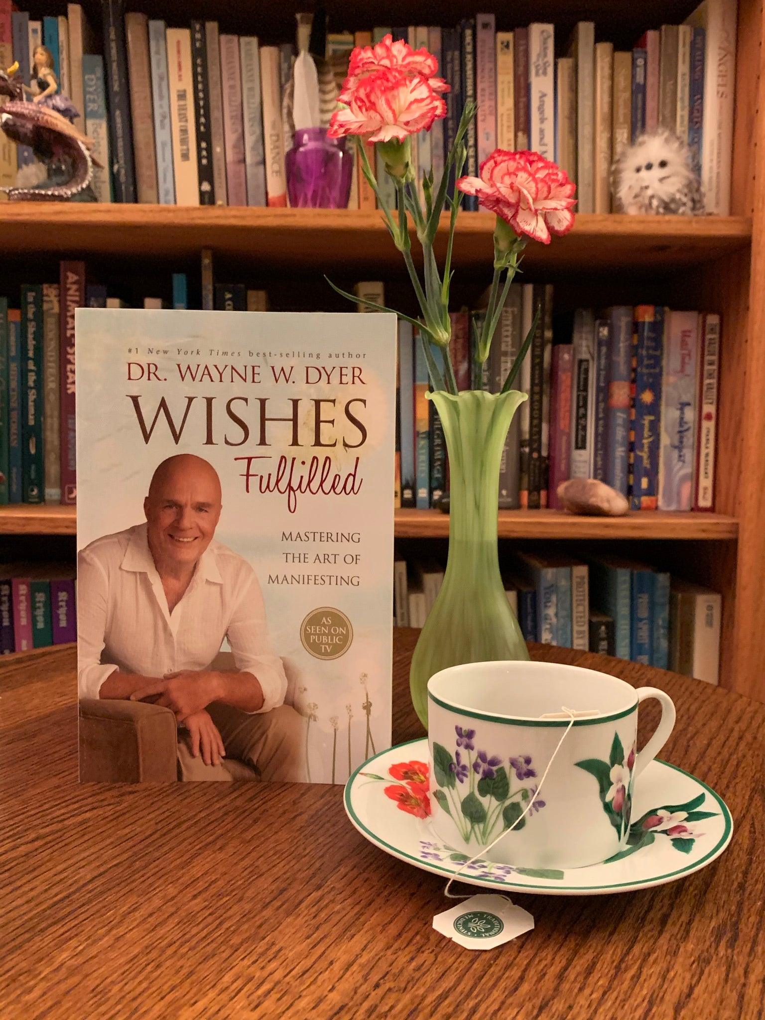 Wishes Fulfilled by Wayne Dyer will help you to manifest anything you desire, including your purpose in life. "Your wishes - all of them - can indeed be fulfilled be using your imagination and practicing the art of assuming the feeling your wishes being fulfilled, and steadfastly refusing to allow any evidence of the outer world to distract you from your intentions. Cost is $15.95