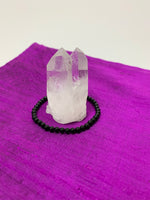Load image into Gallery viewer, Petite Gemstone Power Bracelet Onyx
