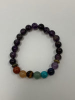 Load image into Gallery viewer, Power Bracelet Amethyst/Chakra
