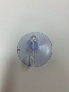 Plastic suction cup with hook to hang the suncatcher.