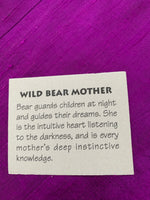 Load image into Gallery viewer, Photo of the small Informational and inspirational card about wild bear mother is included with your purchase. 
