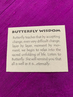 Load image into Gallery viewer, Photo of the informational and inspirational card about &quot;Butterfly&quot; included with your purchase. 
