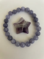 Load image into Gallery viewer, Other side of amethyst star.  It can be used for meditation, healing, for your altar or as décor for any room in your home or office. Easy to slip right into your pocket so you have the energy of amethyst everywhere you go! Approximately 1¼&quot;. Cost is $6. 
