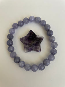 Other side of amethyst crystal. Love this little chevron amethyst star! It can be used for meditation, healing, for your altar or as décor for any room in your home or office. Easy to slip right into your pocket so you have the energy of amethyst everywhere you go. Approximately 1¼". Cost is $6.