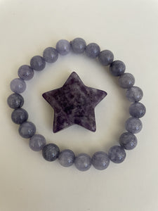 This lovely little Lepidolite star can be used for meditation, healing, for your altar, on your computer to clear EMRs, or as décor for any room in your home or office. Easy to slip right into your pocket so you have the energy of lepidolite everywhere you go. Approximately 1¼". Cost is $6.