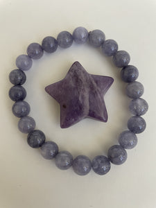 This lovely little Lepidolite star can be used for meditation, healing, for your altar, on your computer to clear EMRs, or as décor for any room in your home or office. Easy to slip right into your pocket so you can take the energy of lepidolite everywhere you go. Approximately 1¼". Cost is $6.