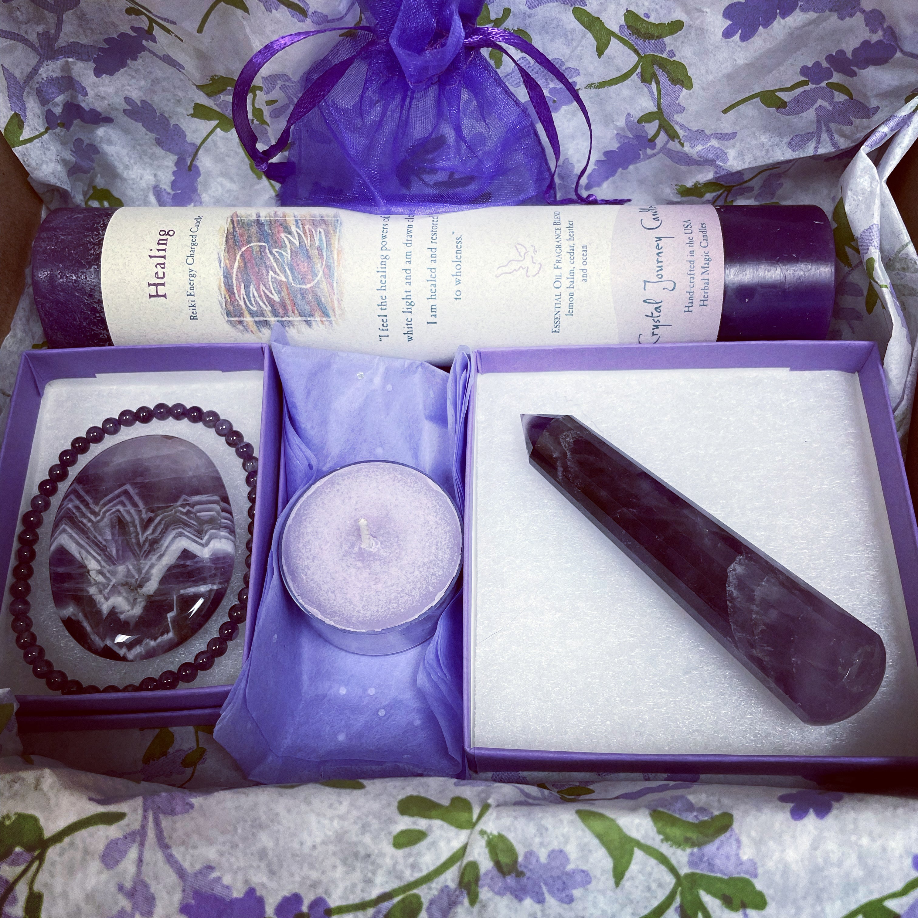 Amethyst Healing Gift Box